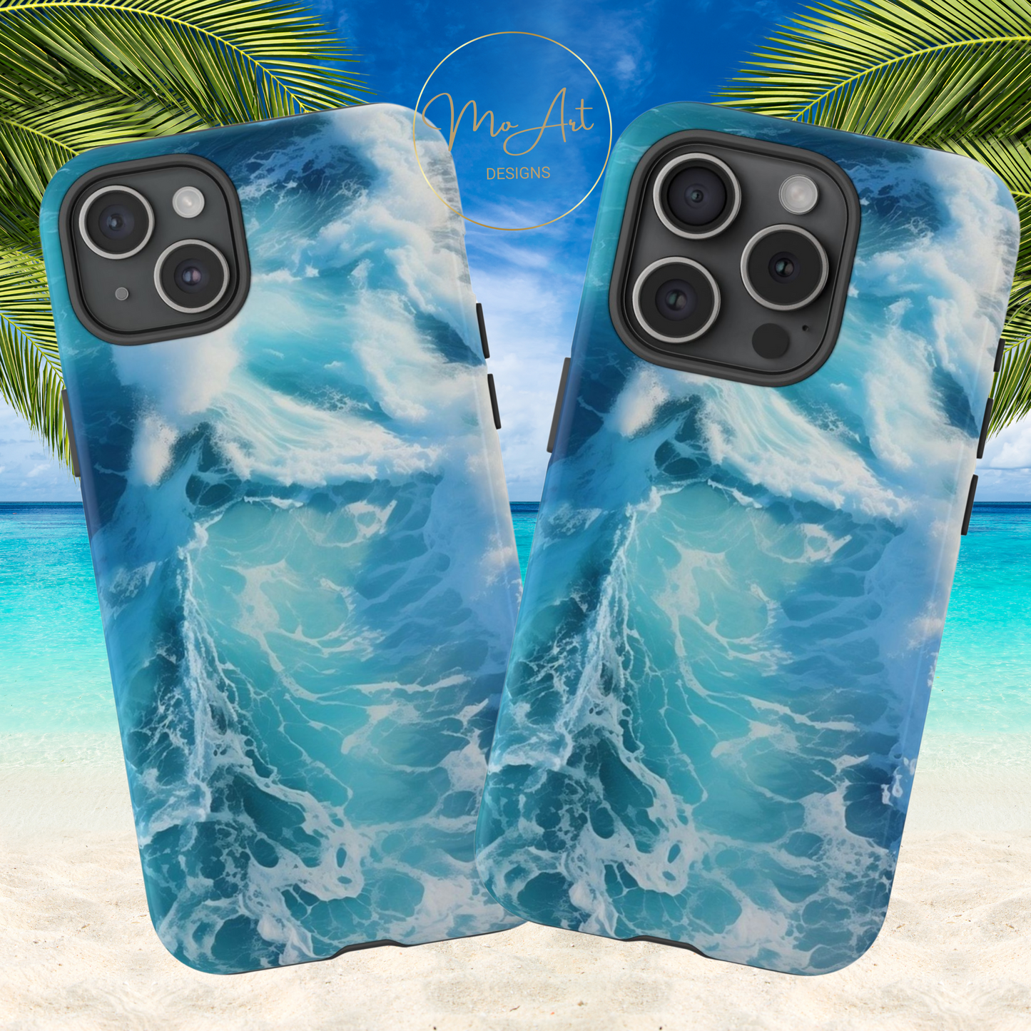 Crashing Ocean Waves - Tough Phone Case - iPhone or Samsung Phones