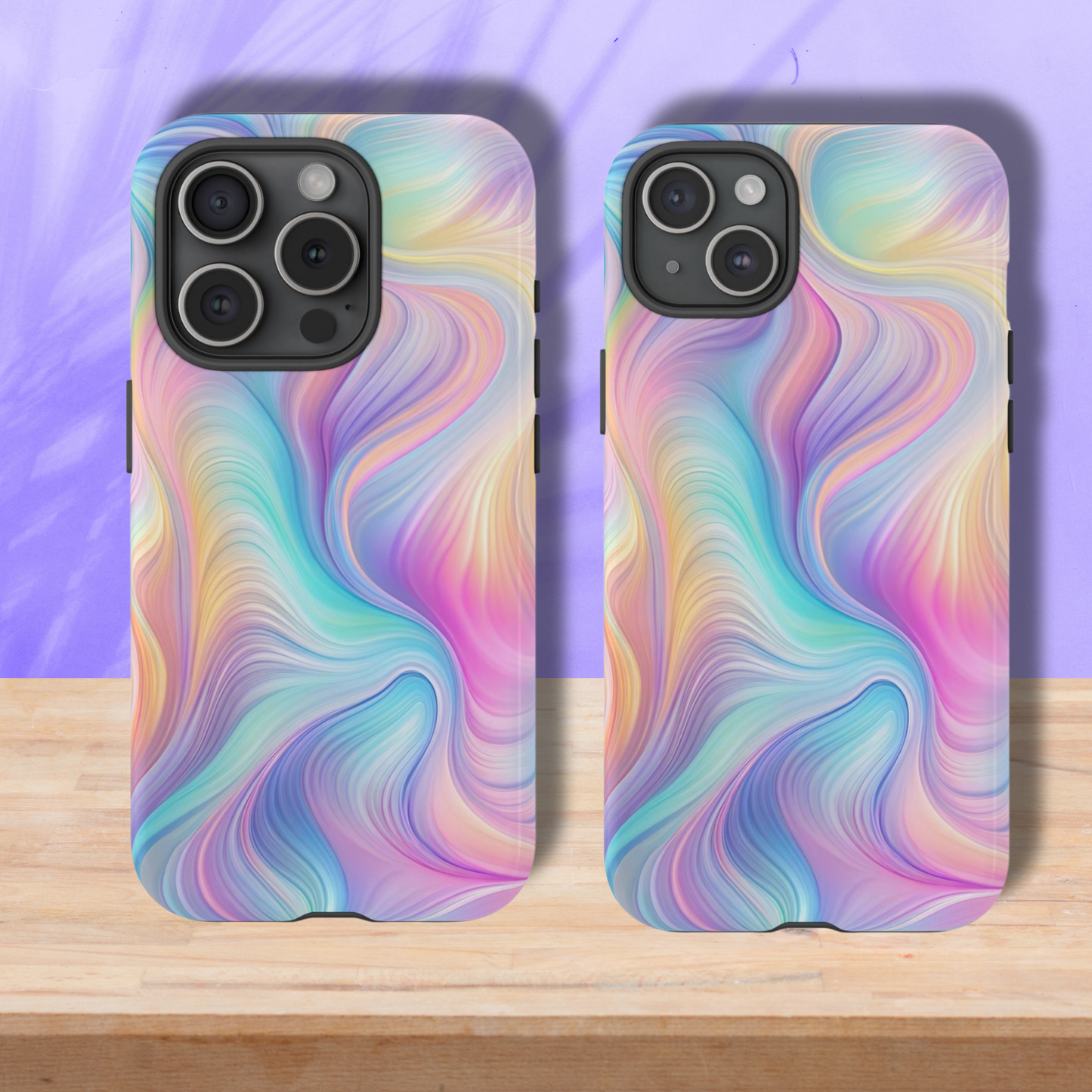 Colorful Swirls Tough Phone Case for Ultimate Protection - iPhone or Samsung Phones