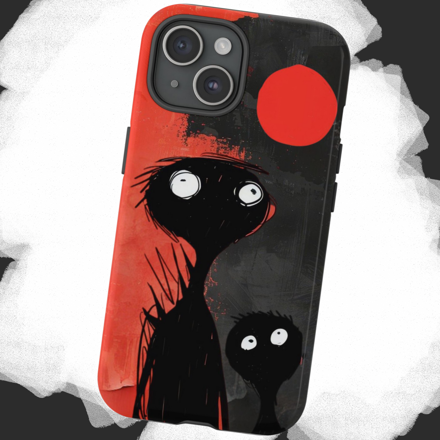 Scary Zombie People Phone Case, Tough Case Protective Smartphone Cover, Hard Shell Case, Unique Phone Accessories, Halloween